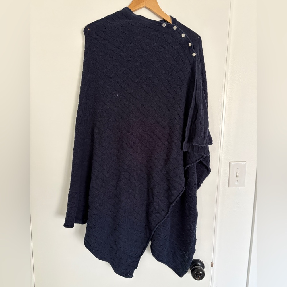 Seraphine cable knit nursing shawl